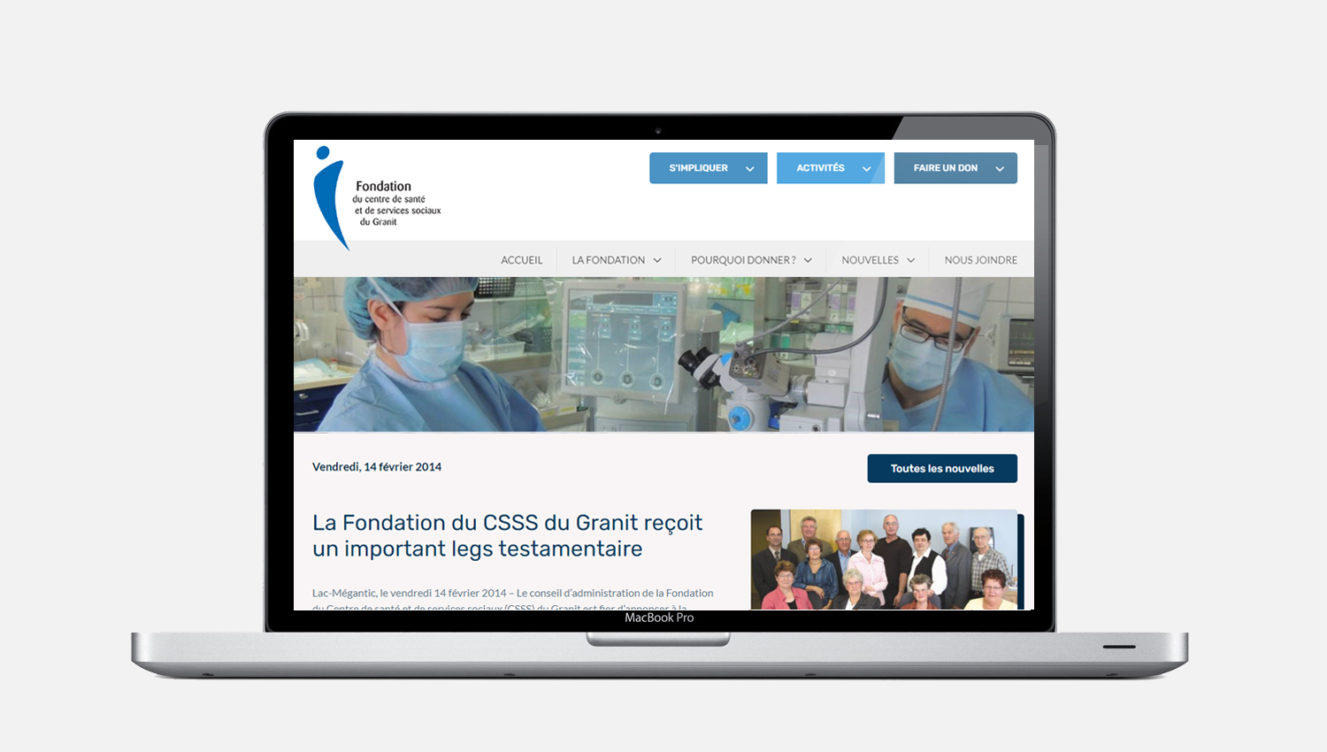 Fondation du CSSS du Granit - Woocommerce