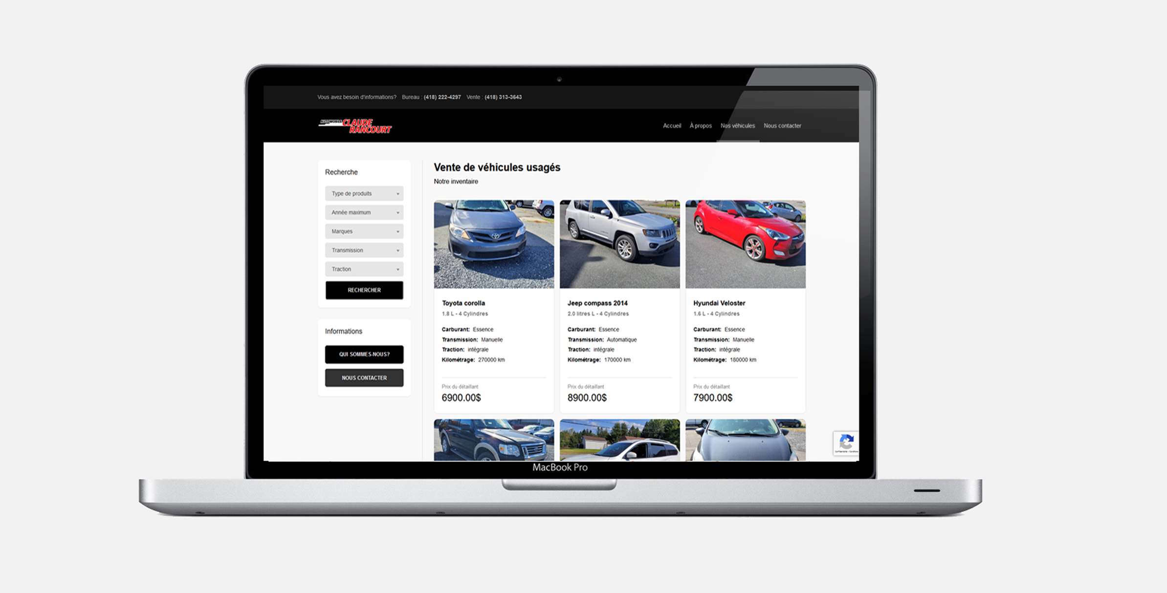 Automobiles Rancourt - vente d'autos en ligne